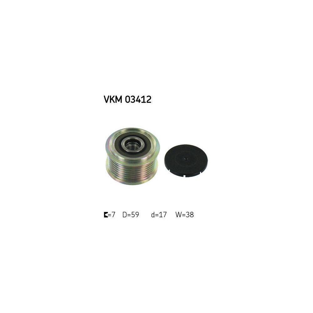 Generatorfreilauf SKF VKM 03412 für MAZDA TOYOTA