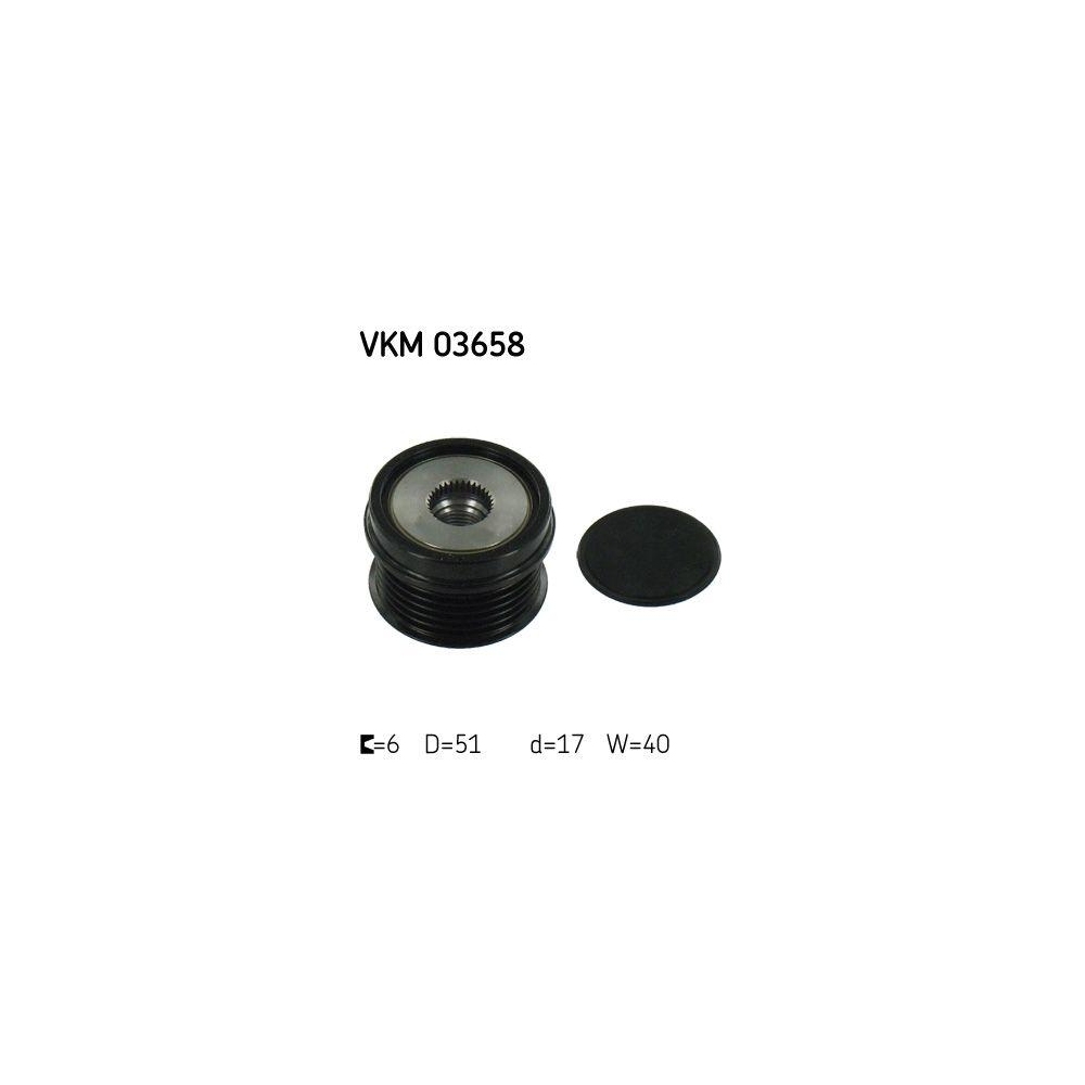 Generatorfreilauf SKF VKM 03658 für FORD VOLVO