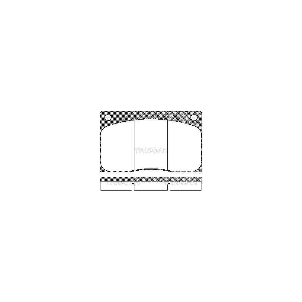 Bremsbelagsatz, Scheibenbremse TRISCAN 8110 10799 für JAGUAR ROVER TALBOT