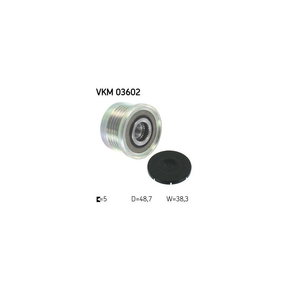 Generatorfreilauf SKF VKM 03602 für NISSAN OPEL RENAULT VAUXHALL VOLVO