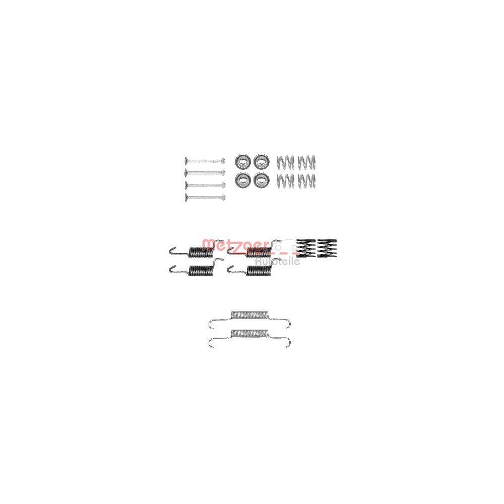 Zubehörsatz, Feststellbremsbacken METZGER 105-0010 für, Hinterachse