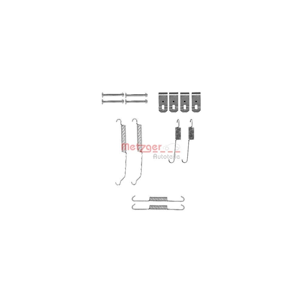 Zubehörsatz, Bremsbacken METZGER 105-0015 GREENPARTS für, Hinterachse