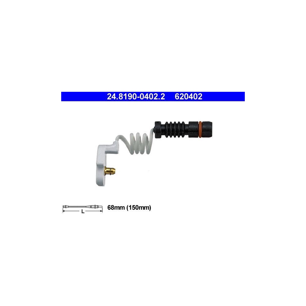 Warnkontakt, Bremsbelagverschleiß ATE 24.8190-0402.2 für MERCEDES-BENZ