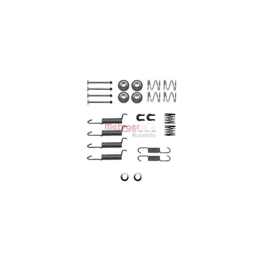 Zubehörsatz, Feststellbremsbacken METZGER 105-0016 für, Hinterachse