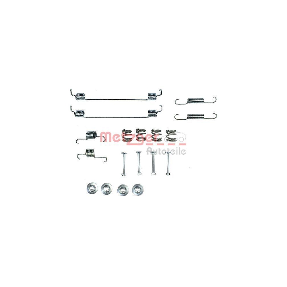 Zubehörsatz, Bremsbacken METZGER 105-0018 für, Hinterachse