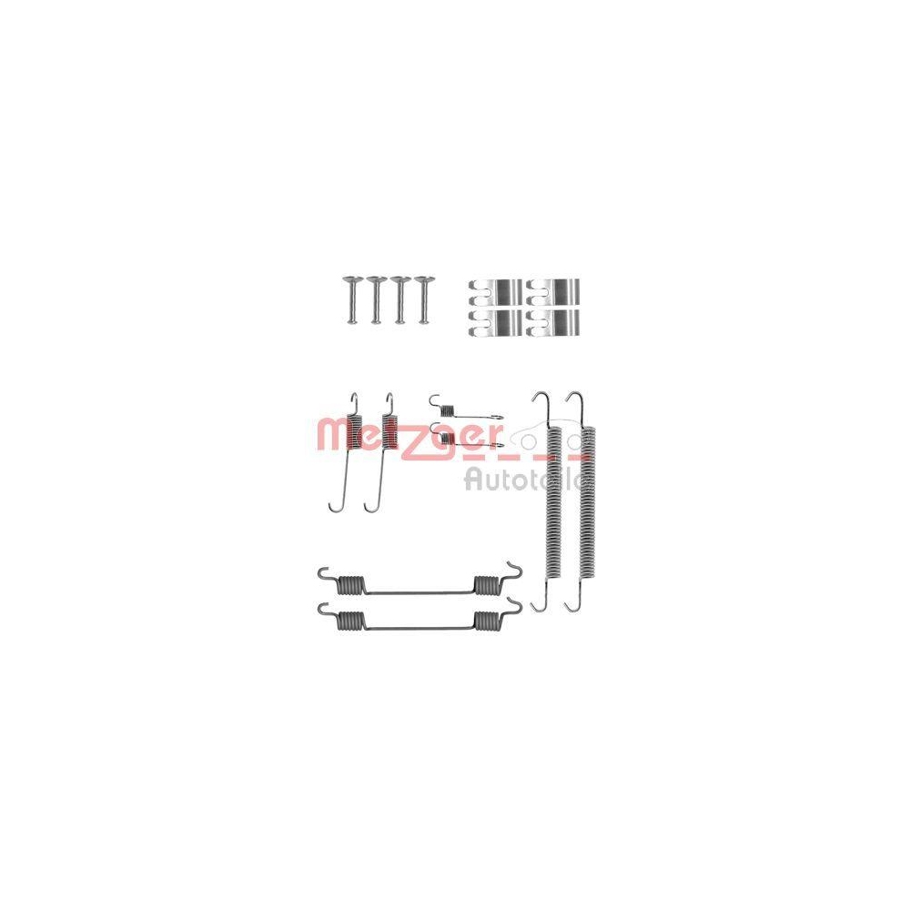 Zubehörsatz, Bremsbacken METZGER 105-0029 für, Hinterachse