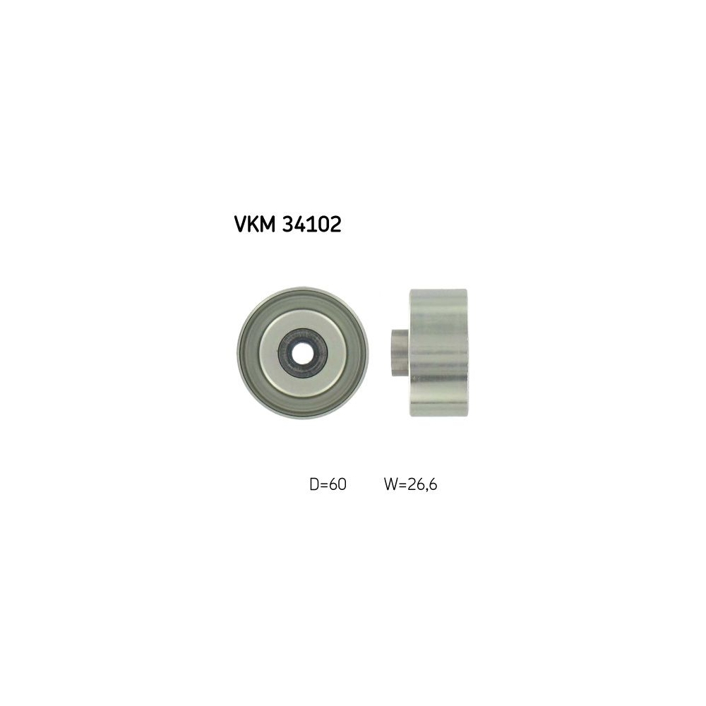 Umlenk-/Führungsrolle, Keilrippenriemen SKF VKM 34102 für FORD, mitte