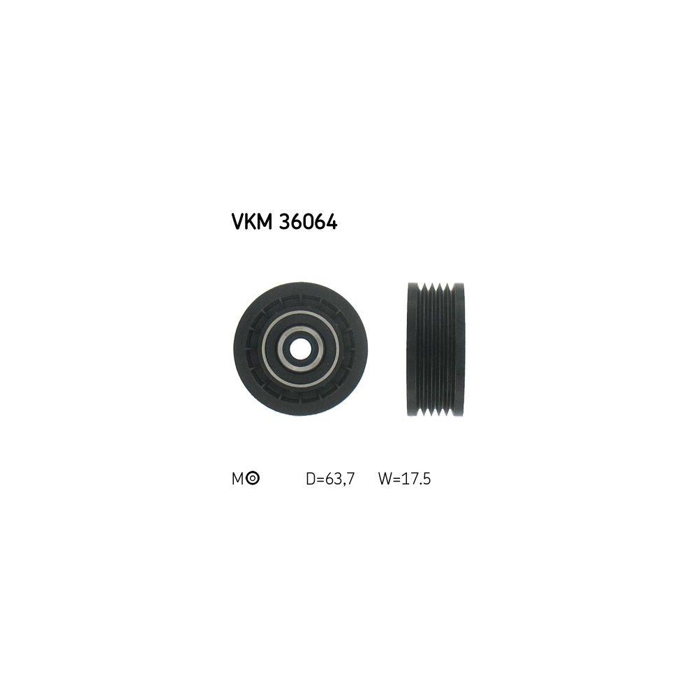 Spannrolle, Keilrippenriemen SKF VKM 36064 für OPEL RENAULT VAUXHALL, oben