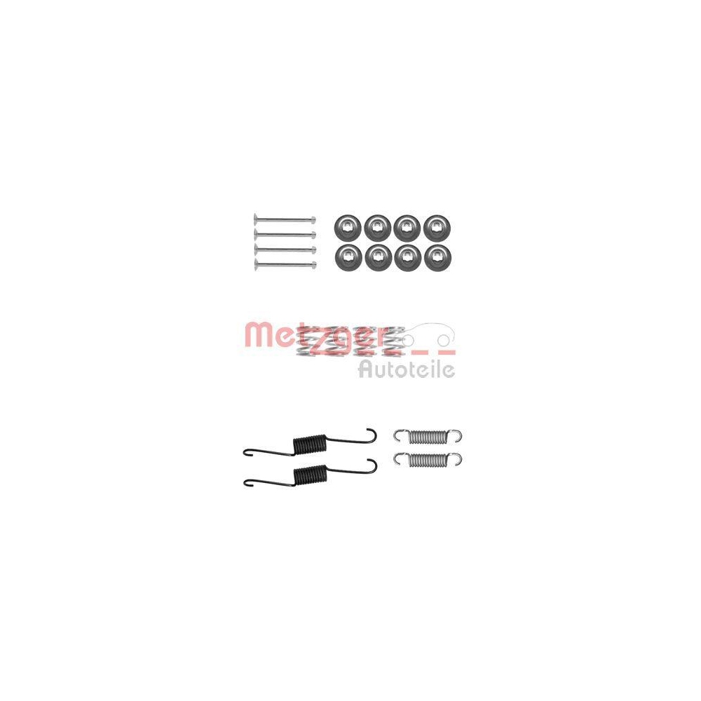 Zubehörsatz, Bremsbacken METZGER 105-0031 GREENPARTS für, Hinterachse