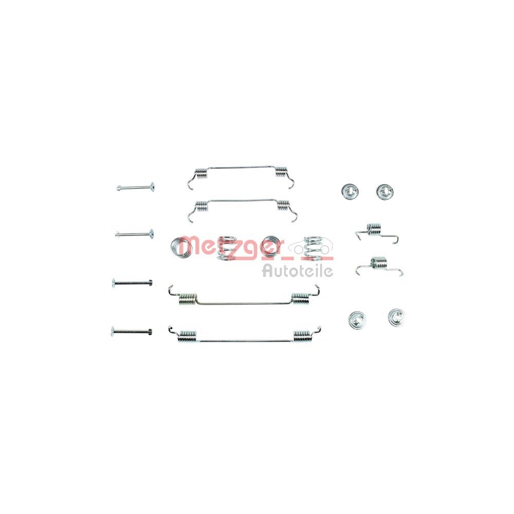 Zubehörsatz, Bremsbacken METZGER 105-0034 für, Hinterachse