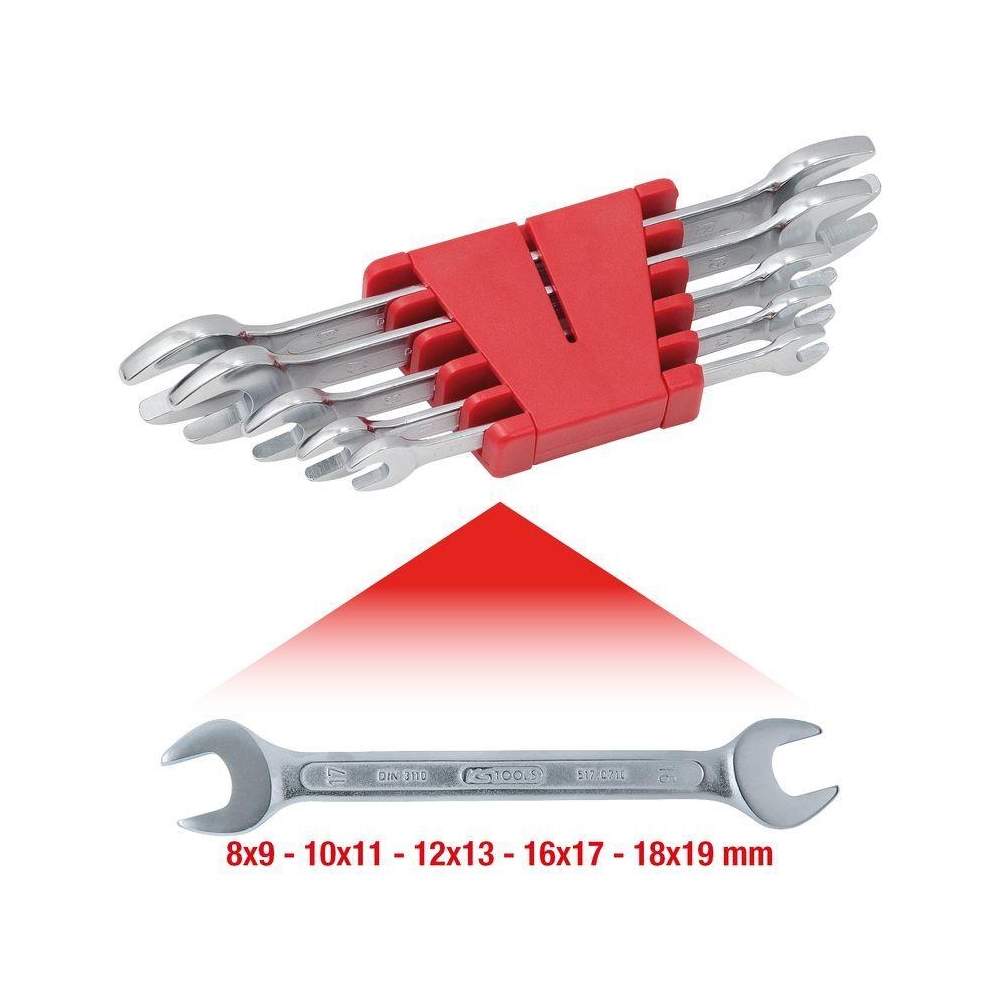 Doppel-Gabelschlüsselsatz KS TOOLS 517.0145 für