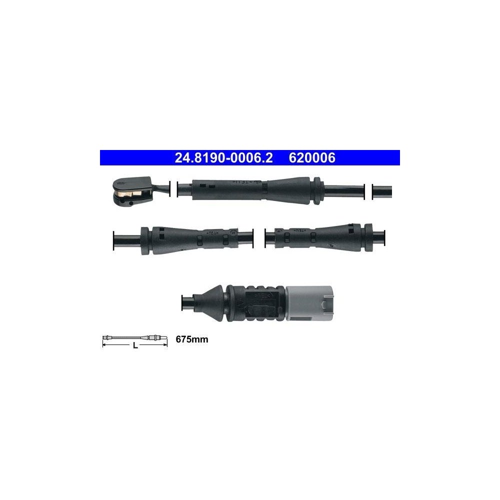 Warnkontakt, Bremsbelagverschleiß ATE 24.8190-0006.2 für BMW, Vorderachse