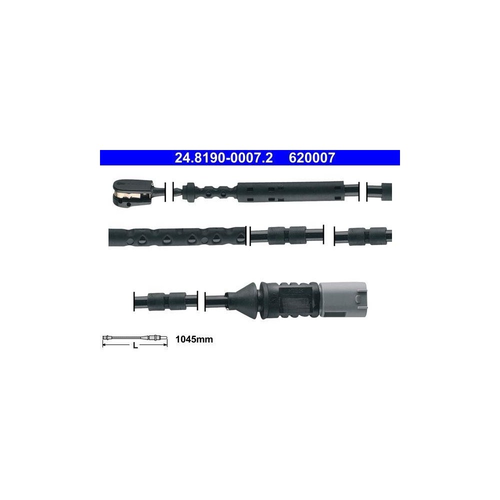 Warnkontakt, Bremsbelagverschleiß ATE 24.8190-0007.2 für BMW, Hinterachse