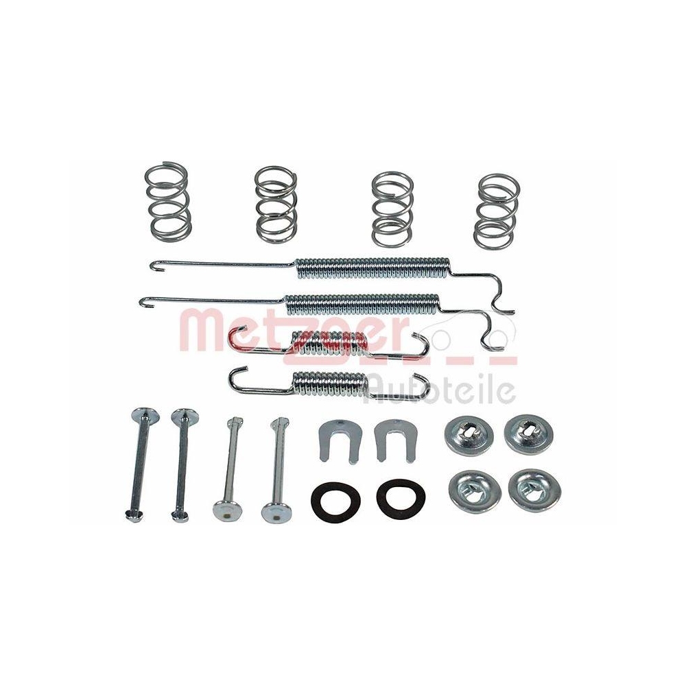 Zubehörsatz, Bremsbacken METZGER 105-0055 für, Hinterachse