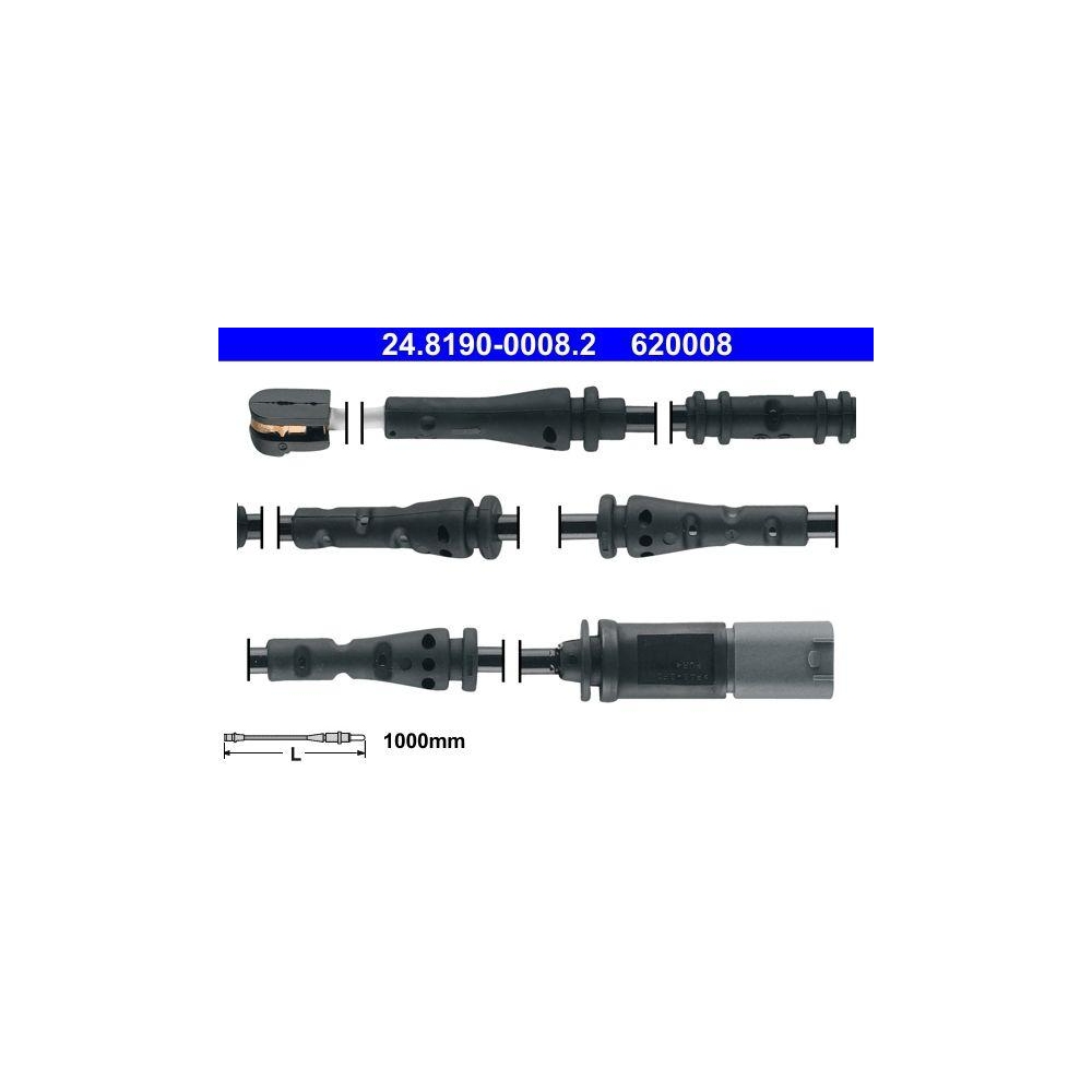 Warnkontakt, Bremsbelagverschleiß ATE 24.8190-0008.2 für BMW, Hinterachse