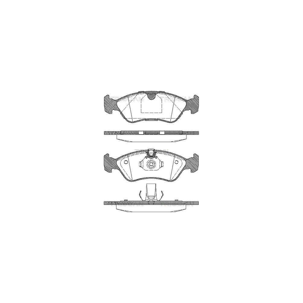 Bremsbelagsatz, Scheibenbremse TRISCAN 8110 24004 für OPEL VAUXHALL CHEVROLET