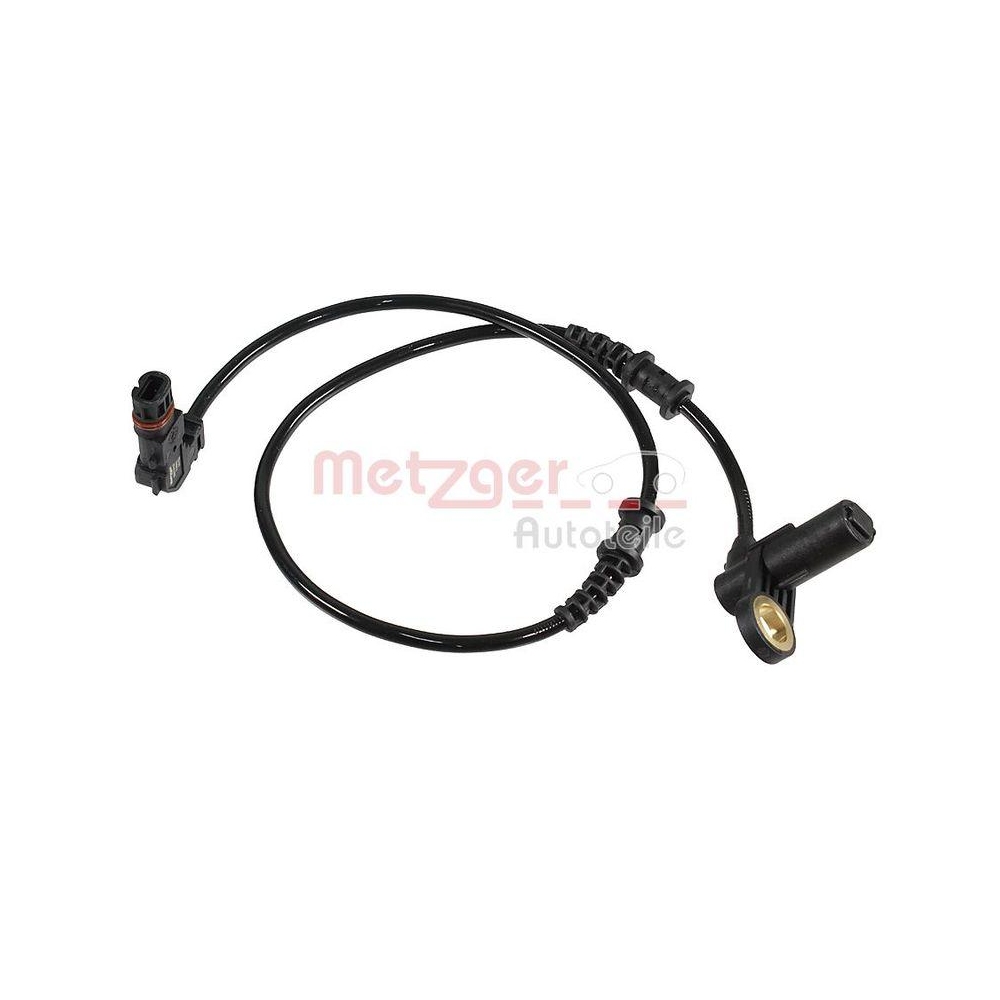 Sensor, Raddrehzahl METZGER 0900037 für MERCEDES-BENZ, Vorderachse links