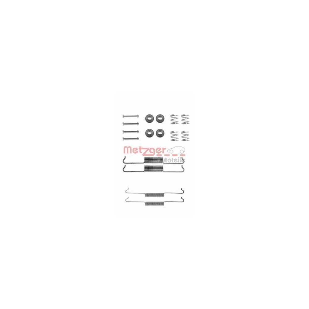 Zubehörsatz, Bremsbacken METZGER 105-0521 für VW, Vorderachse