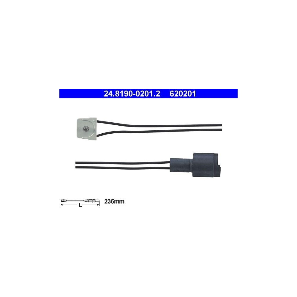 Warnkontakt, Bremsbelagverschleiß ATE 24.8190-0201.2 für BMW, Vorderachse