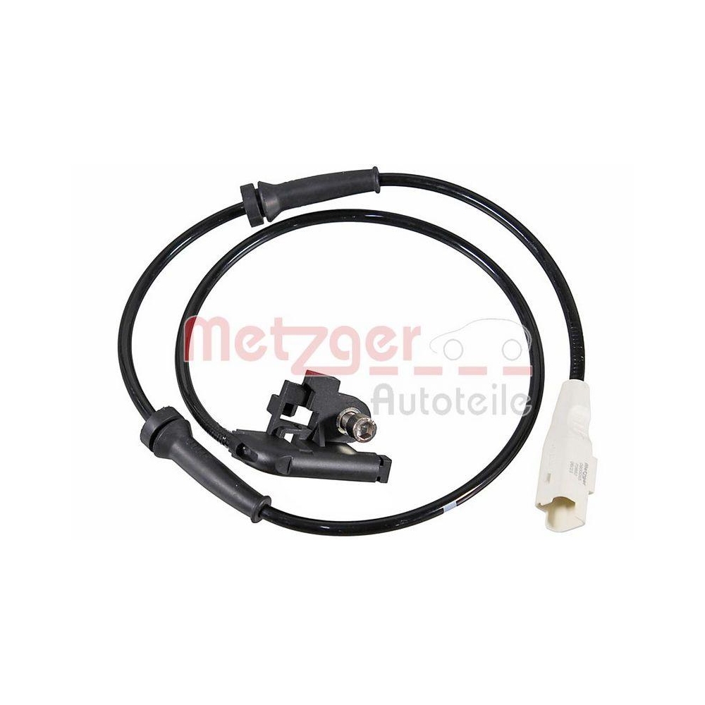 Sensor, Raddrehzahl METZGER 0900055 für CITROËN/PEUGEOT, Hinterachse