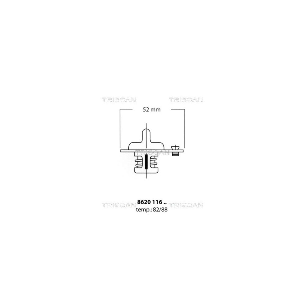 Thermostat, Kühlmittel TRISCAN 8620 11682 für MAZDA