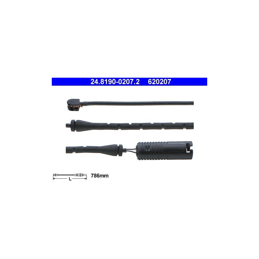 Warnkontakt, Bremsbelagverschleiß ATE 24.8190-0207.2 für BMW, Vorderachse