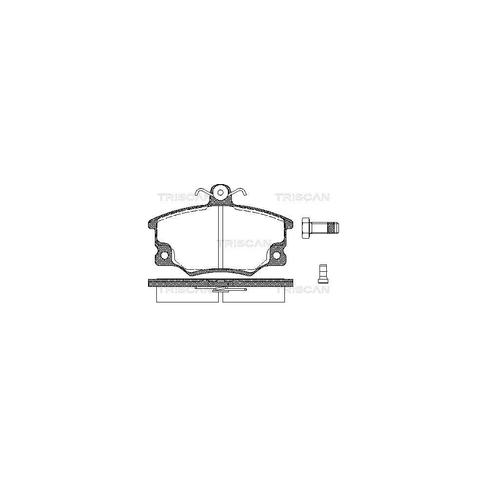 Bremsbelagsatz, Scheibenbremse TRISCAN 8110 15508 für ALFA ROMEO FIAT LANCIA