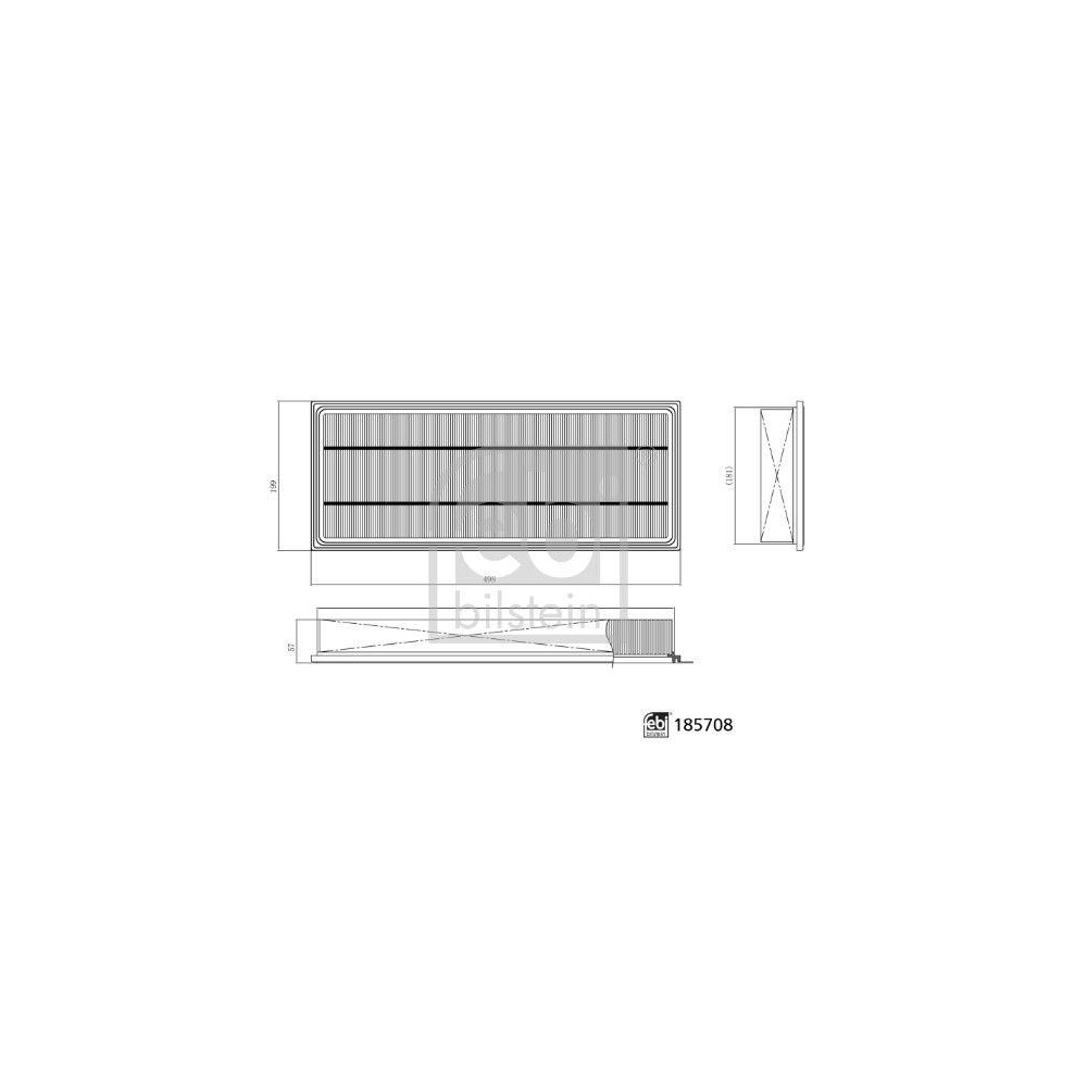 Filter, Innenraumluft FEBI BILSTEIN 185708 für MASSEY FERGUSON