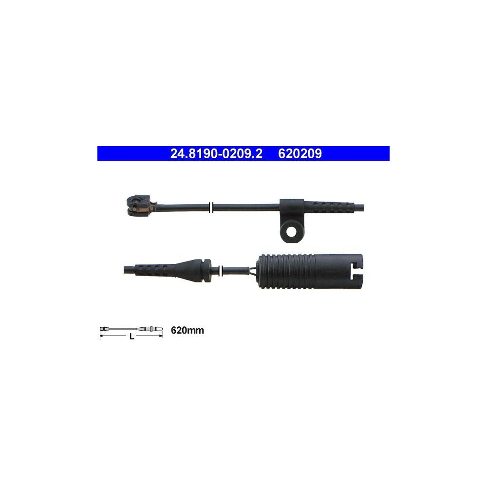 Warnkontakt, Bremsbelagverschleiß ATE 24.8190-0209.2 für BMW, Hinterachse