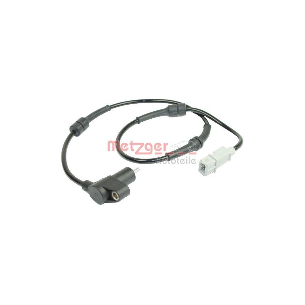 Sensor, Raddrehzahl METZGER 0900058 für CITROËN/PEUGEOT, Hinterachse