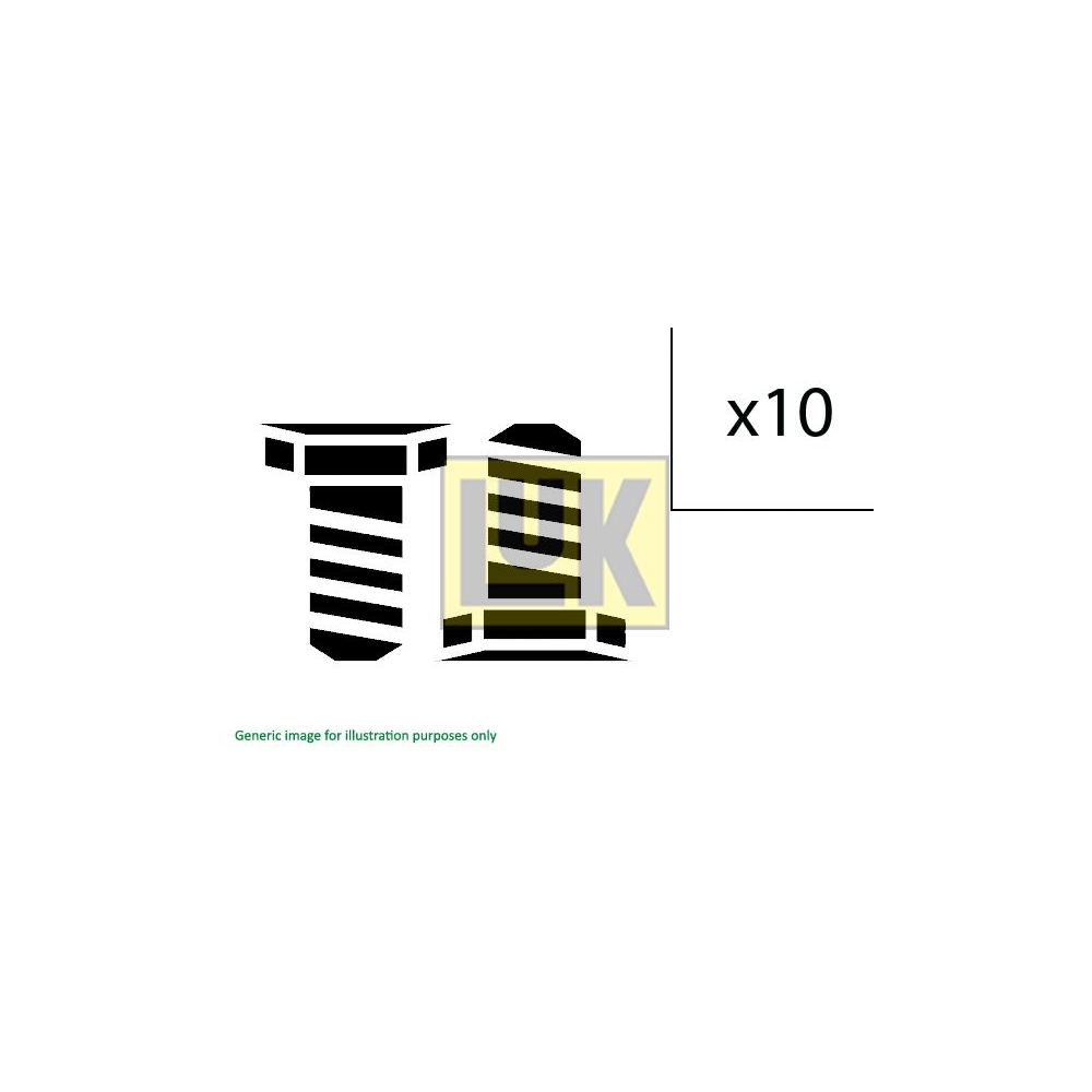 Schraubensatz, Schwungrad LuK 411 0161 10 für FORD VOLVO