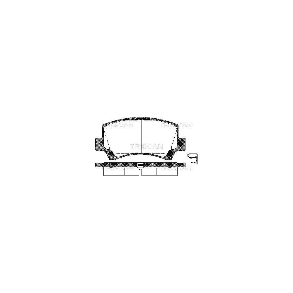 Bremsbelagsatz, Scheibenbremse TRISCAN 8110 69006 für SUZUKI, Vorderachse