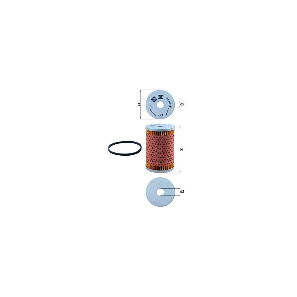 Kraftstofffilter KNECHT KX 9D für CITROËN FORD GMC PEUGEOT RENAULT