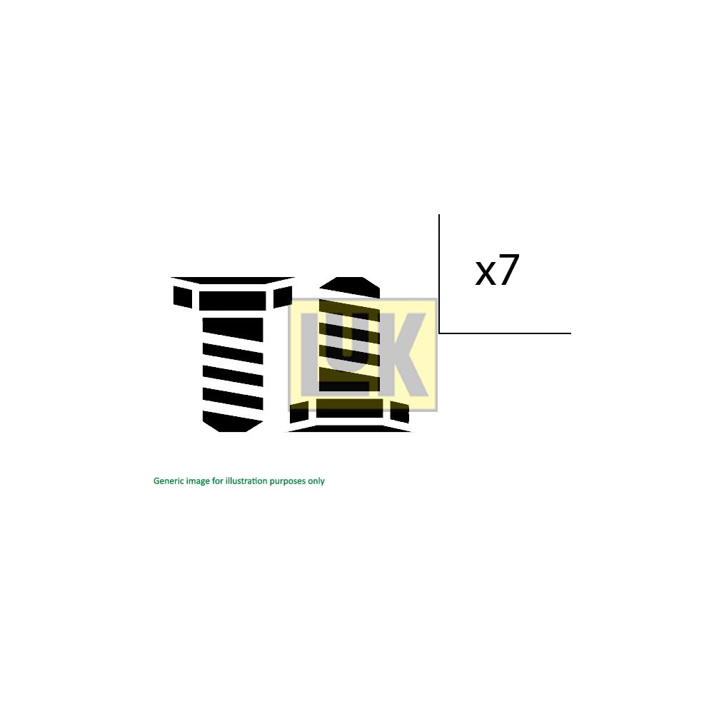 Schraubensatz, Schwungrad LuK 411 0186 10 für IVECO