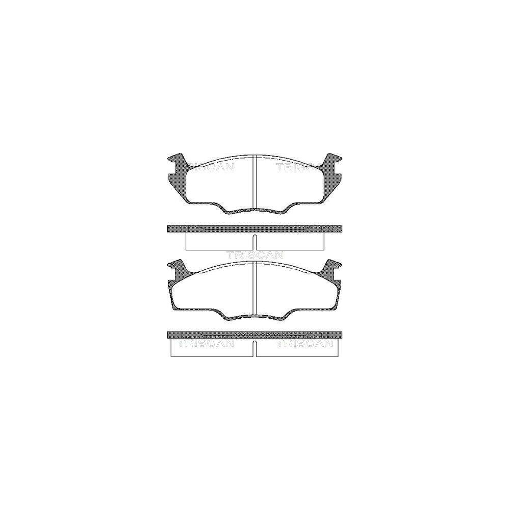 Bremsbelagsatz, Scheibenbremse TRISCAN 8110 29237 für VW, Vorderachse