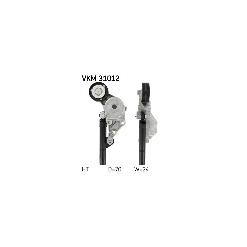 Spannrolle, Keilrippenriemen SKF VKM 31012 für AUDI SEAT SKODA VW, oben