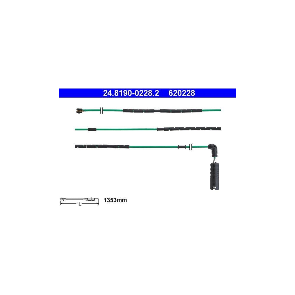 Warnkontakt, Bremsbelagverschleiß ATE 24.8190-0228.2 für BMW, Hinterachse