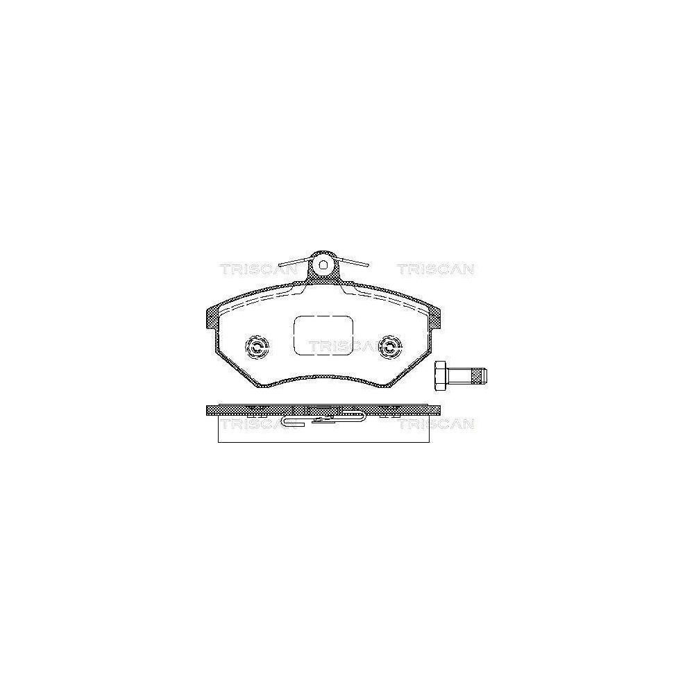 Bremsbelagsatz, Scheibenbremse TRISCAN 8110 29986 für AUDI SEAT SKODA VW