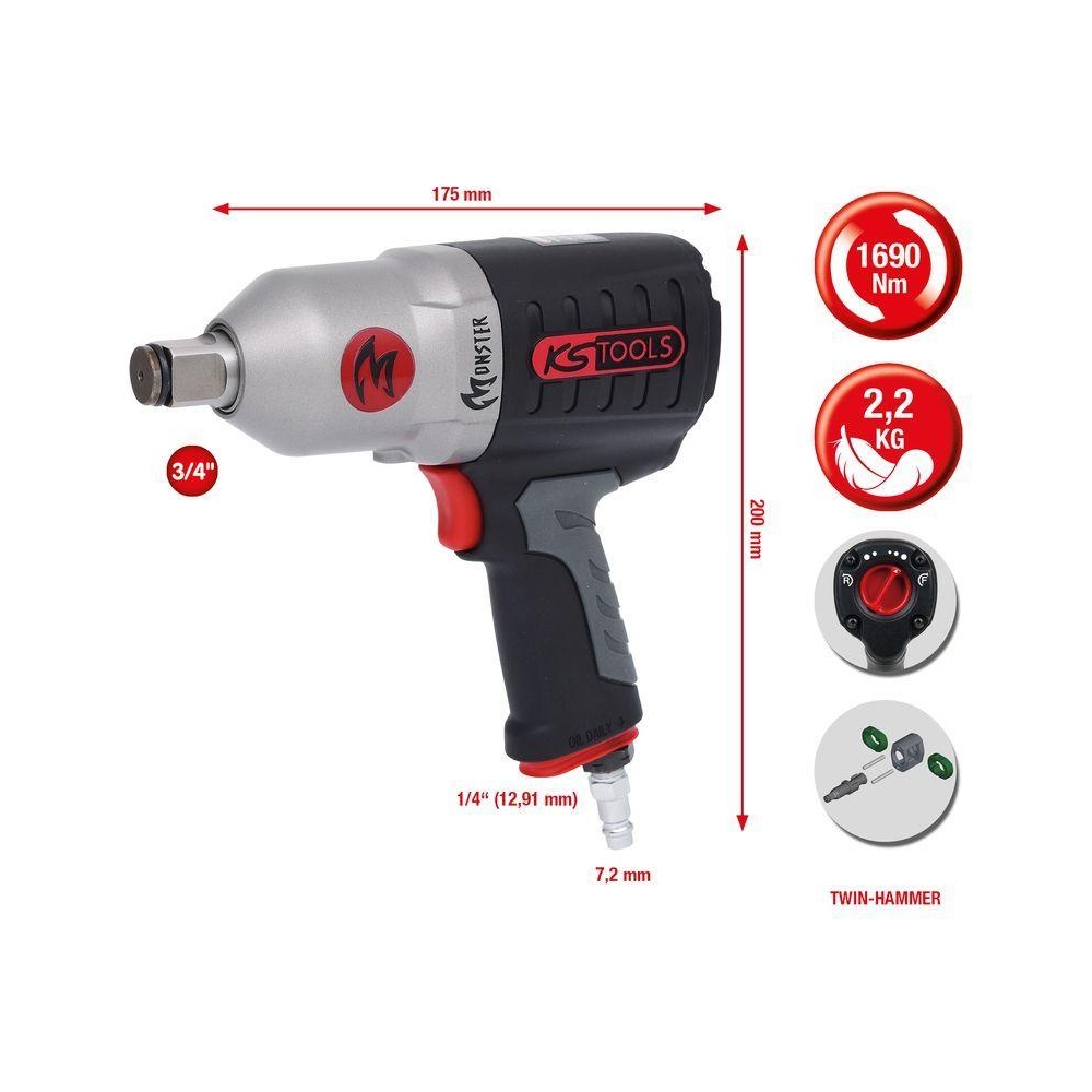 Schlagschrauber (Druckluft) KS TOOLS 515.3785