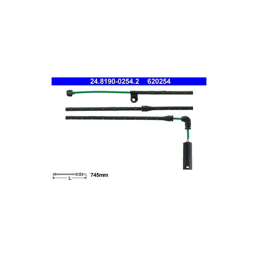 Warnkontakt, Bremsbelagverschleiß ATE 24.8190-0254.2 für BMW, Vorderachse