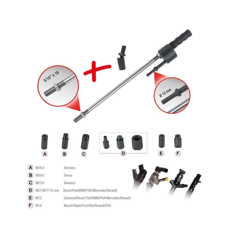 Demontagewerkzeugsatz, Common-Rail-Injektor KS TOOLS 152.1450 für