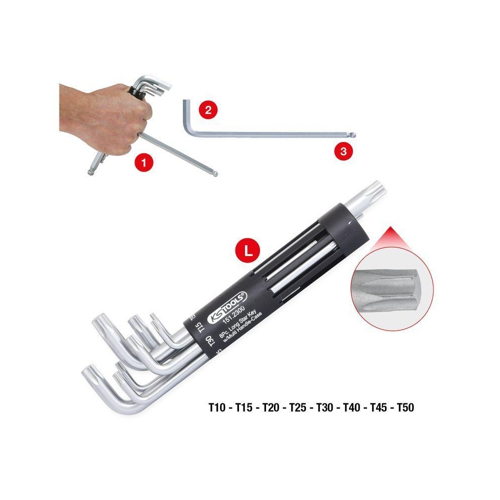 Winkelschraubendrehersatz KS TOOLS 151.2300