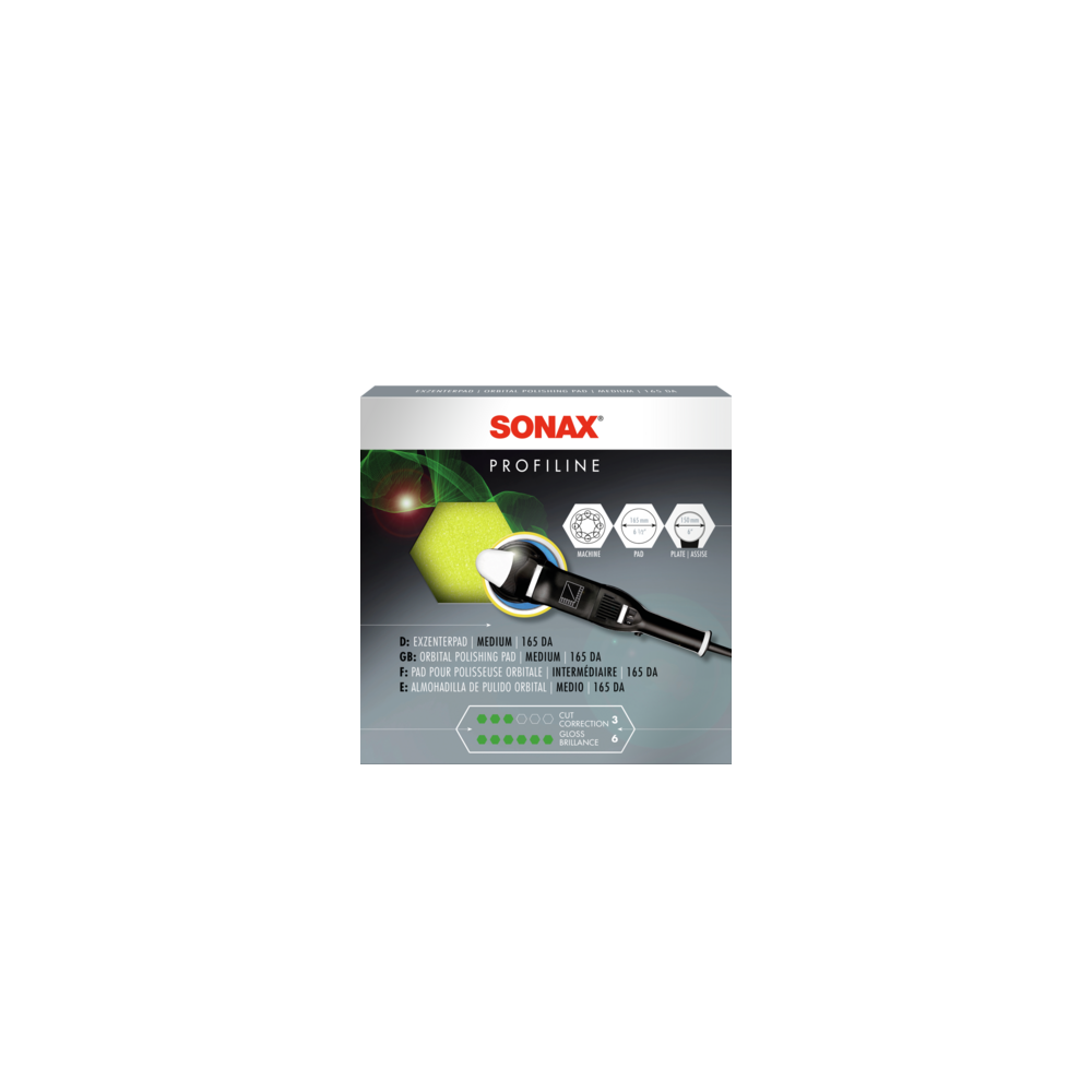 SONAX 04935000 Exzenterpad medium 165 DA 1x