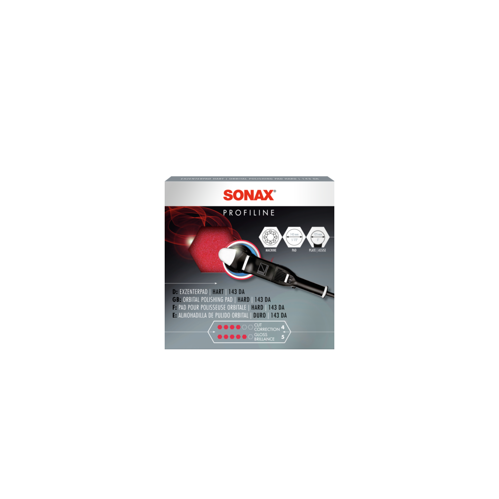 SONAX 04934000 Exzenterpad hart 143 DA 1x