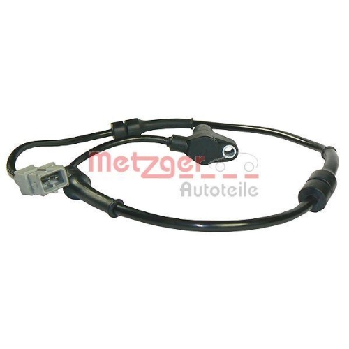 Sensor, Raddrehzahl METZGER 0900108 für CITROËN/PEUGEOT, Hinterachse