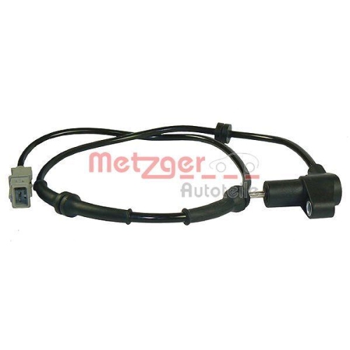 Sensor, Raddrehzahl METZGER 0900110 für CITROËN/PEUGEOT, Hinterachse