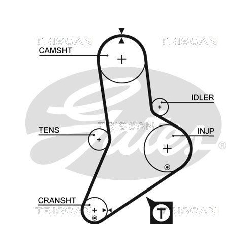 Zahnriemensatz TRISCAN 8647 10003 für RENAULT