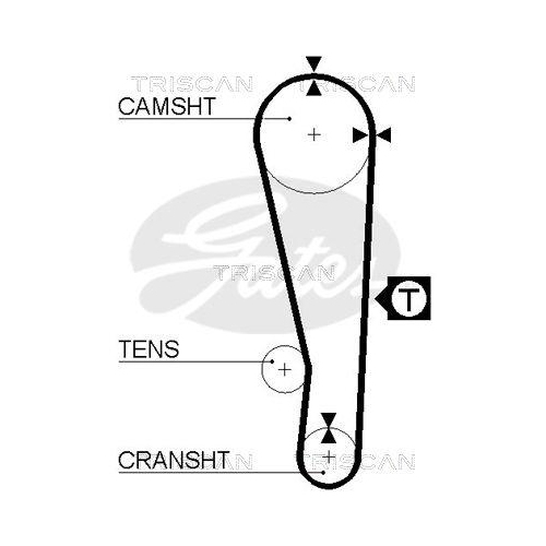 Zahnriemensatz TRISCAN 8647 10008 für