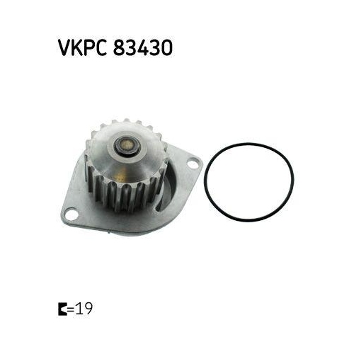 Wasserpumpe, Motorkühlung SKF VKPC 83430 für CITROËN PEUGEOT