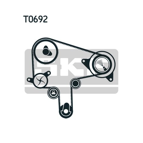 Wasserpumpe + Zahnriemensatz SKF VKMC 94920-1 für MAZDA